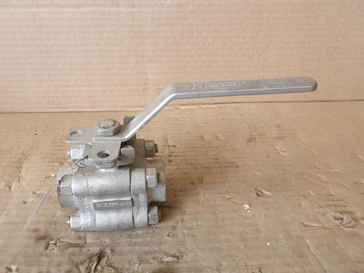 Used CHAODA 3/4" S/S BALL VALVE (THREADED) #812105G NEW