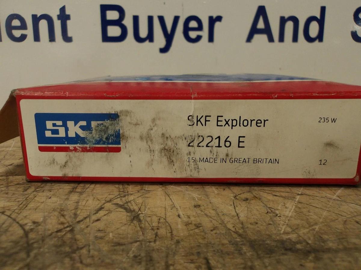 SKF EXPLORER 22216E SPHERICAL ROLLER BEARING 3.15IN/80MM BORE, #727126G NIB