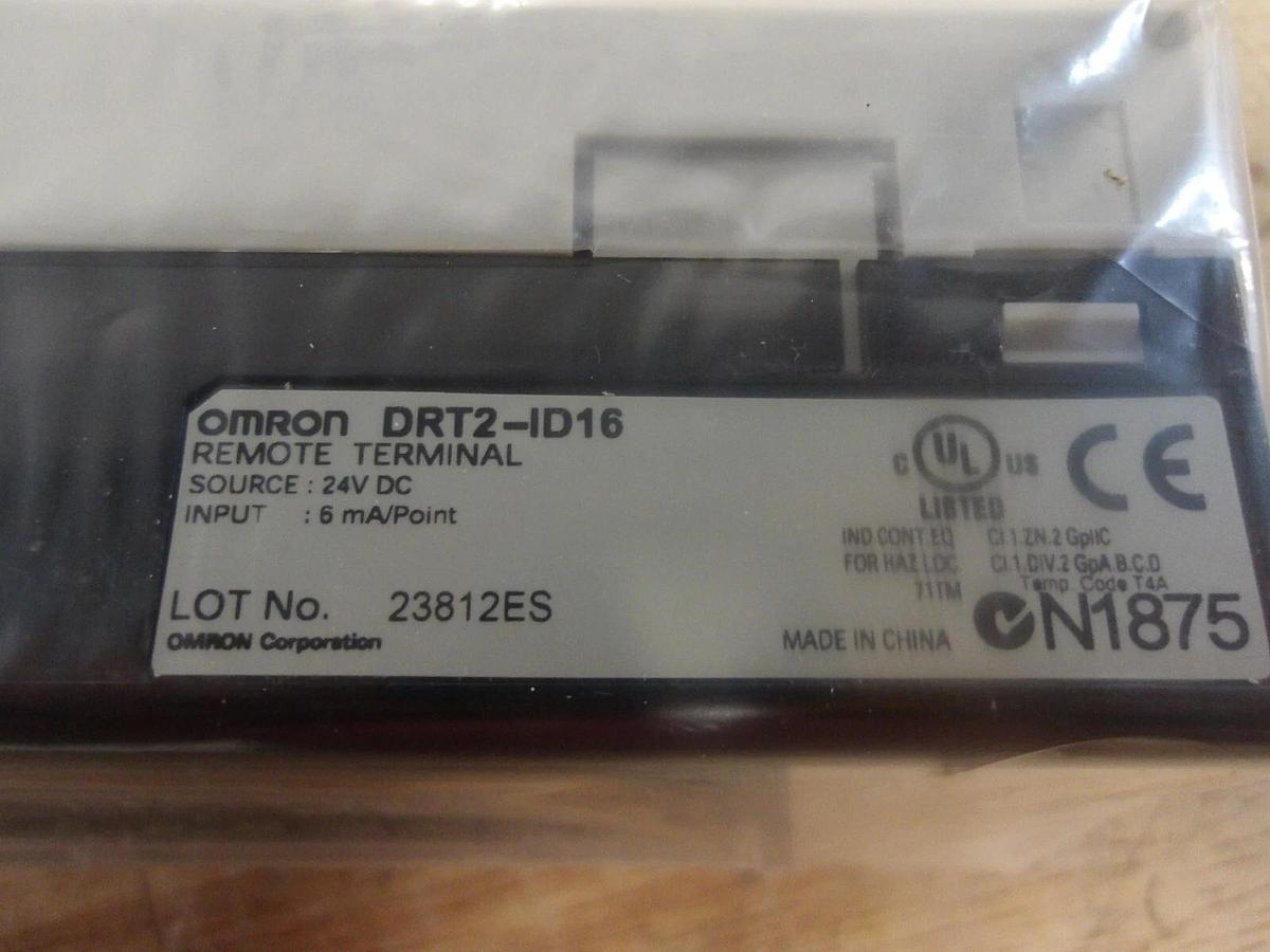 OMRON DRT2-1D16 REMOTE TERMINAL, 24 V DC, #4231020G NIB