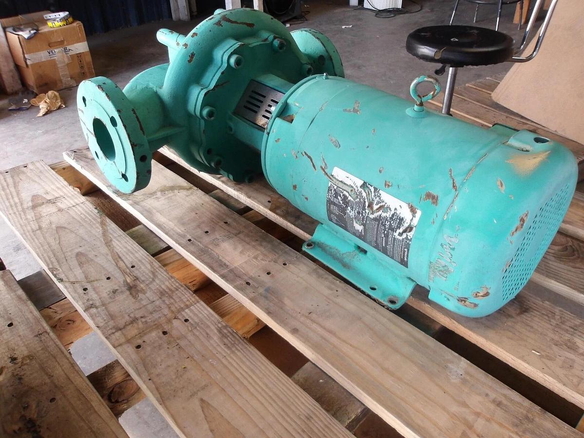Used WILO 3" PUMP W/ 7.5 HP MOTOR, #1111045G NEW