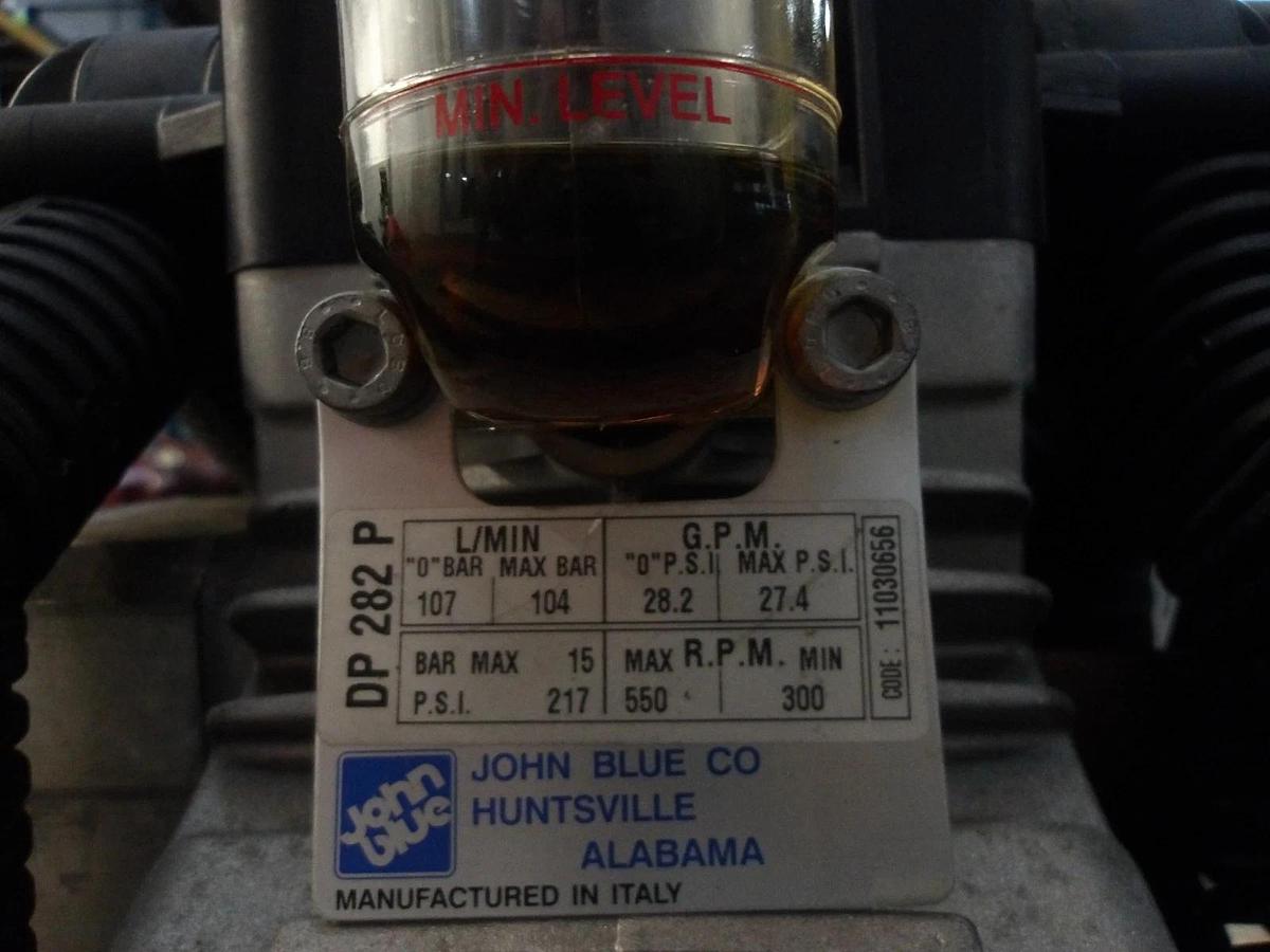 Used JOHN BLUE DP-282-P POLY DIAPHRAM PUMP, #94248G NEW