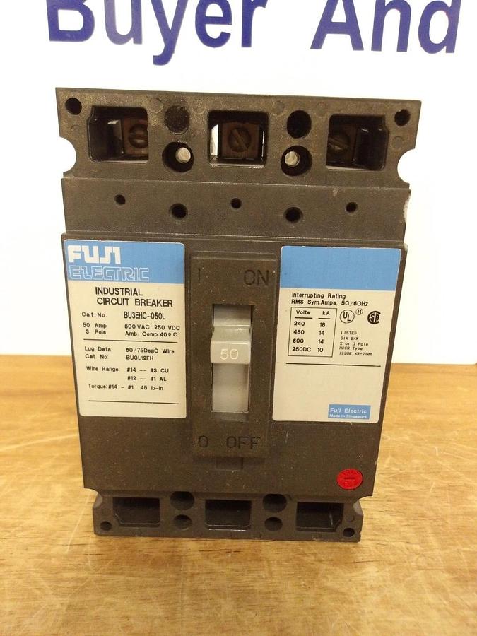 FUJI 50 AMP BREAKER 600 VAC - 250 VDC, #2251140G NIB