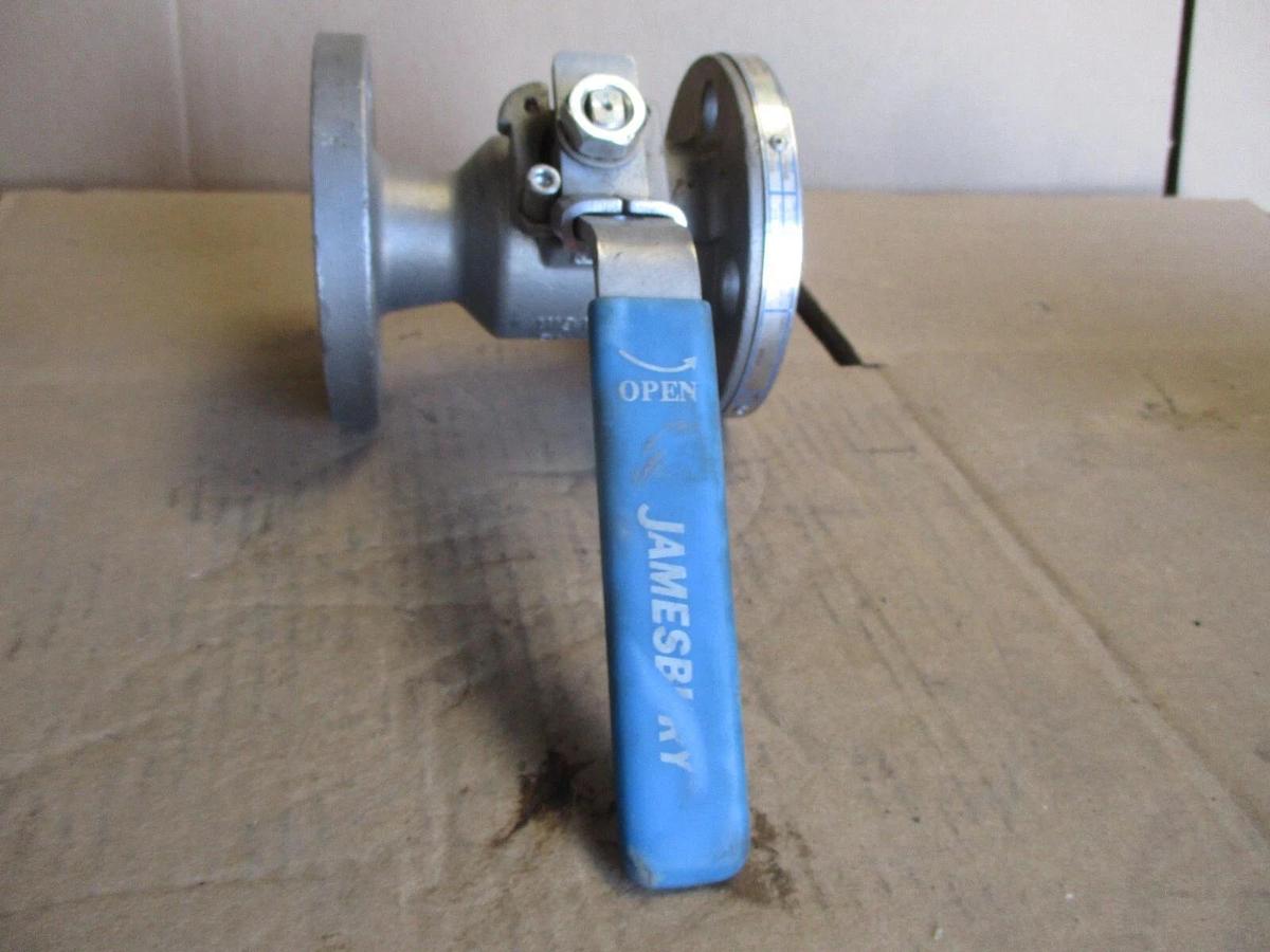 Used JAMESBURY 1" STAINLESS BALL VALVE, #671035J NEW