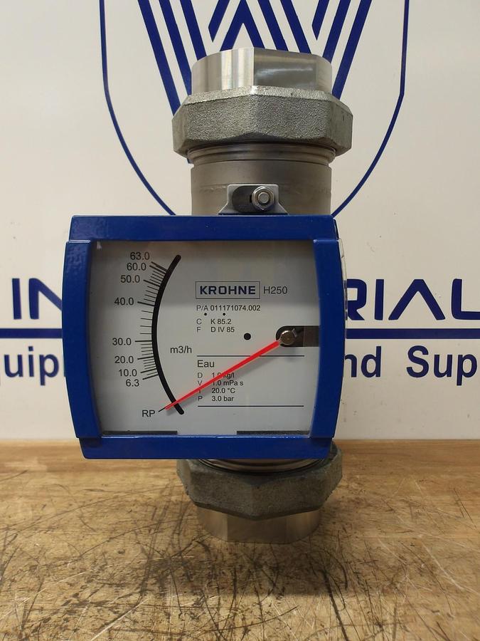 KROHNE 2-1/2" S/S FLOW METER H250/RR/M9/ESK, #212300G NIB