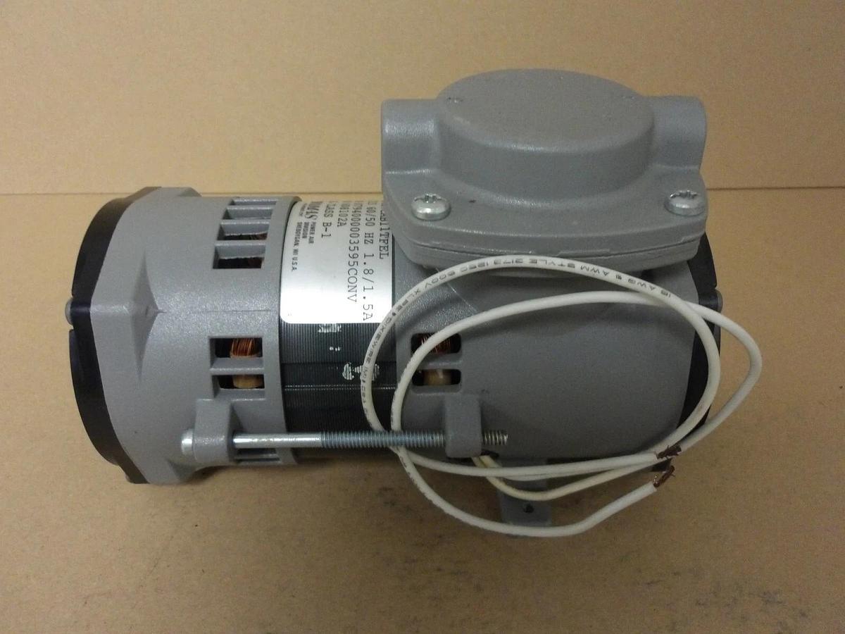 Used THOMAS POWER AIR 107CAB11TFEL OIL-LESS AIR COMPRESSORE, #412310G NEW