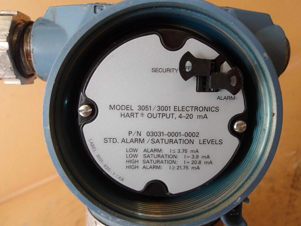 Used ROSEMOUNT 3051 PRESSURE TRANSMITTER, #626218G USED