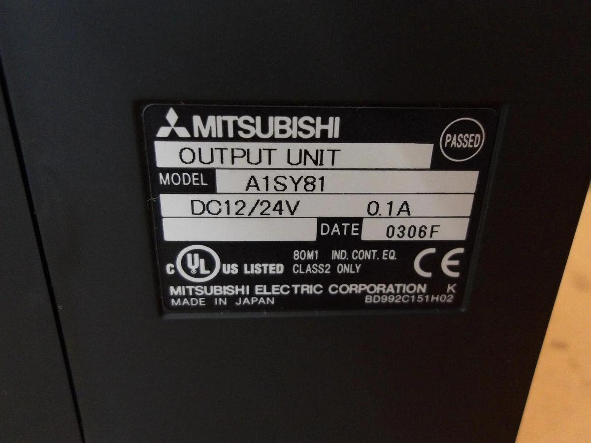 Used MITSUBISHI CPU A2SHCPU POWER SUPPLY, 7 CARDS, #44330G USED