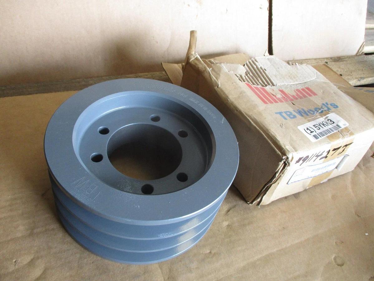 Used TB WOODS 703C 3 GROOVE V-BELT PULLEY, #911427J NEW