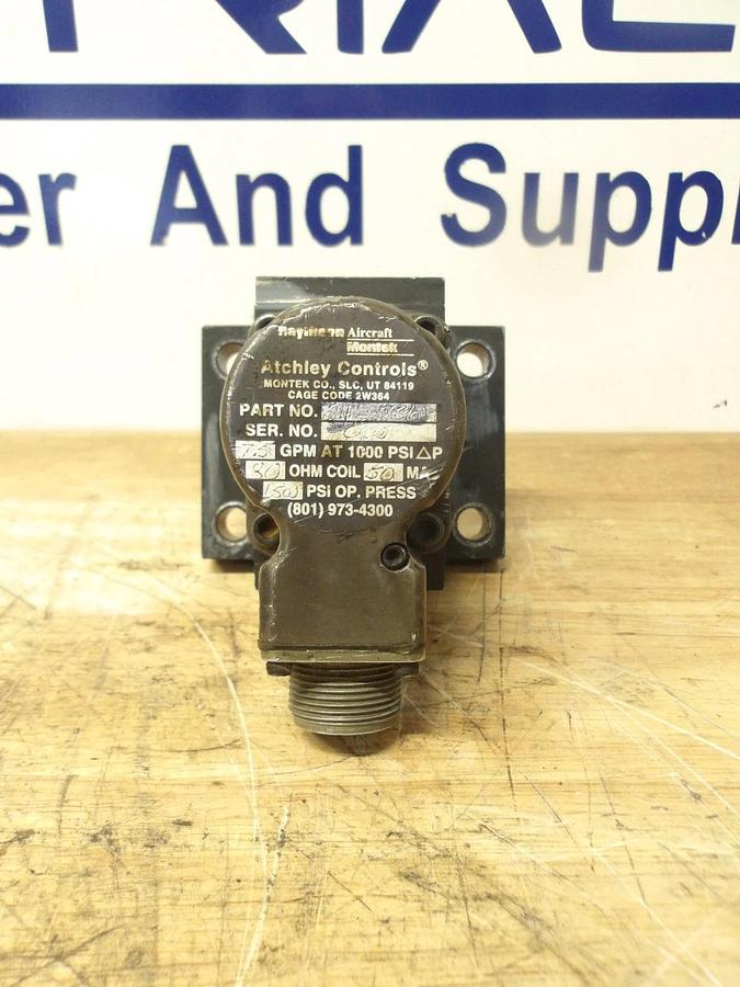 Used ATCHLEY 211-736 SERVO VALVE, #825937G PARTS ONLY