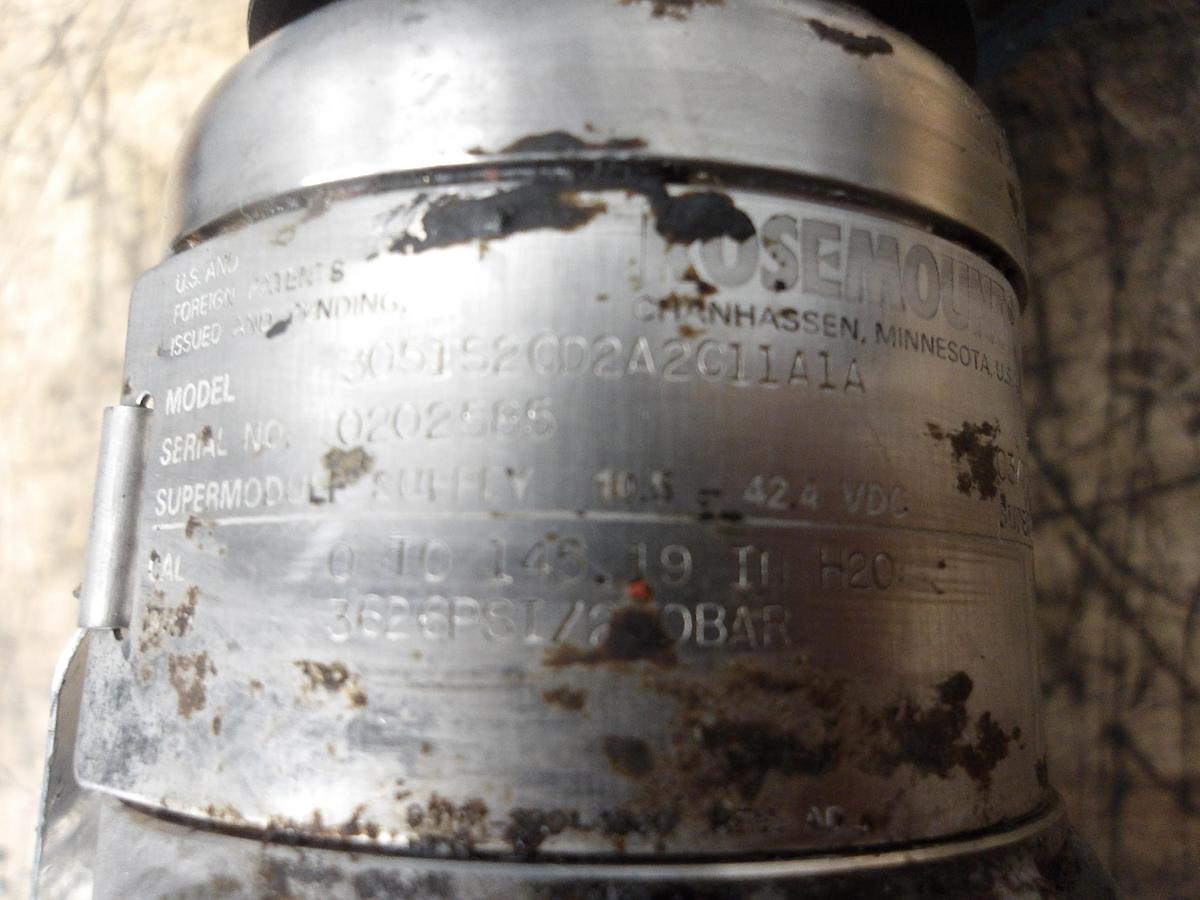 Used ROSEMOUNT 3051 FLOW METER 2"
