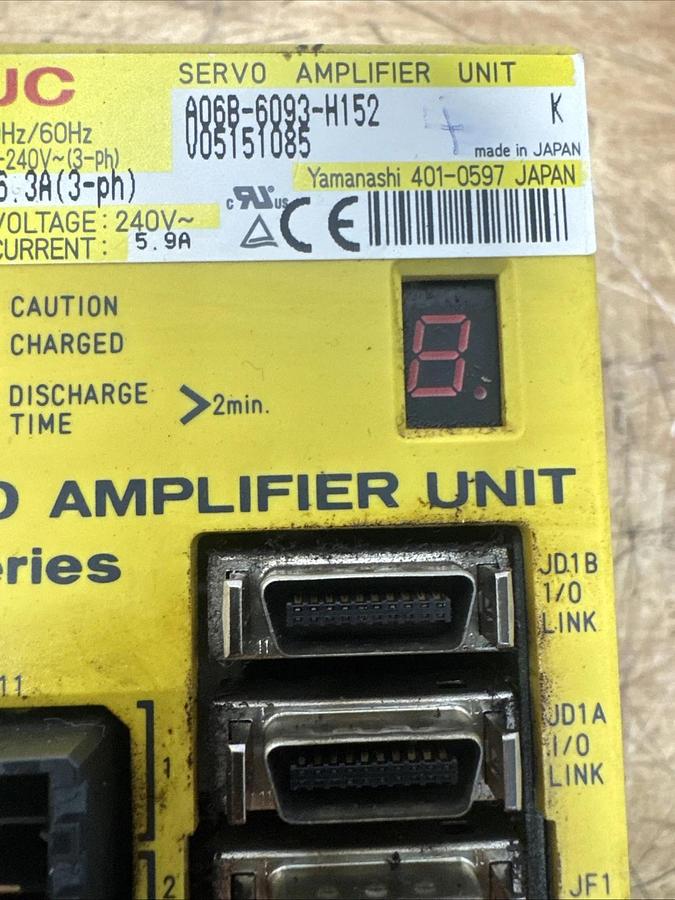Used Fanuc A06B-6093-H152 Servo Amplifier Unit , Nice Used Takeout! #1217524P