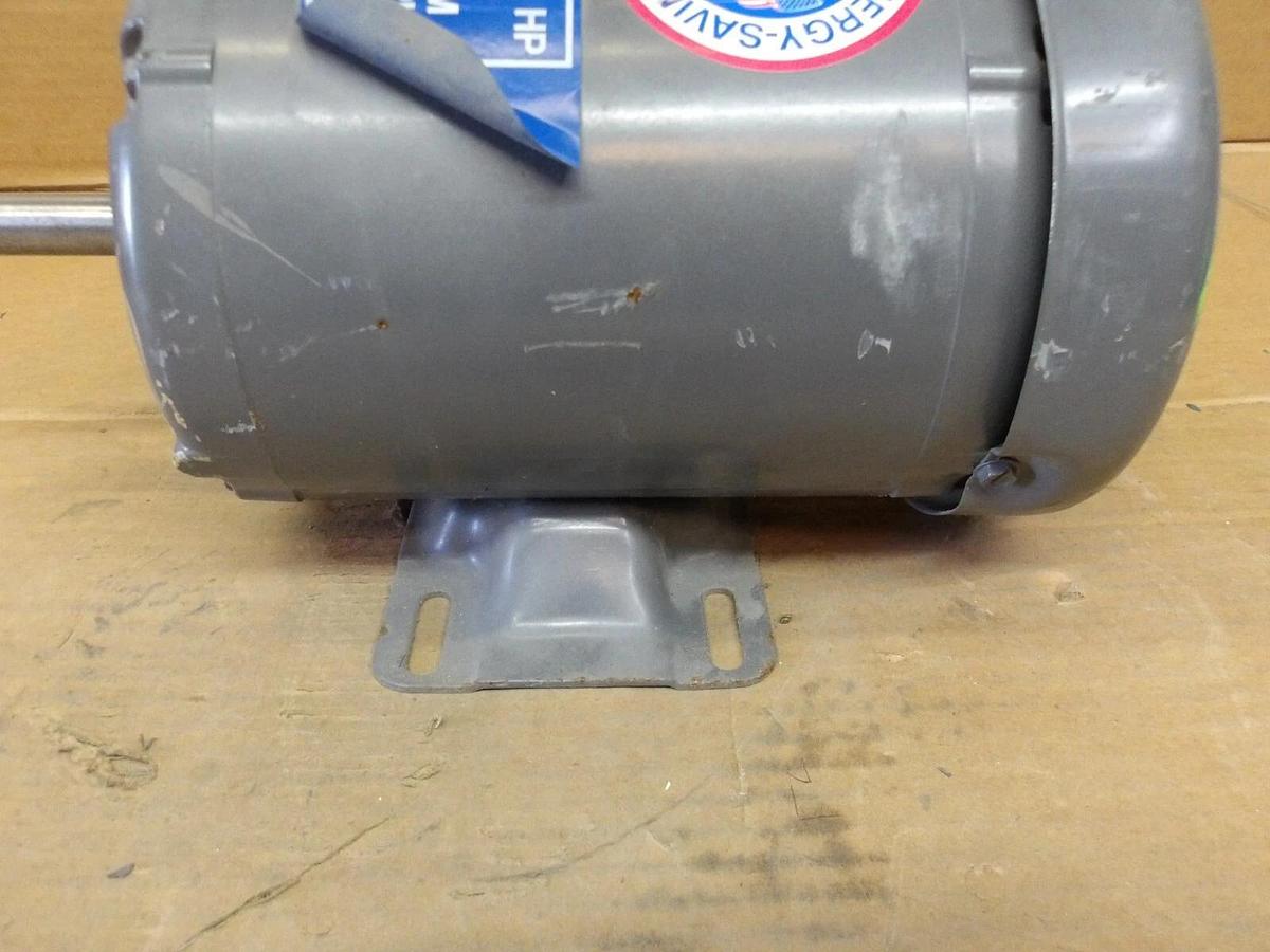 Used BALDOR 1/2 HP MOTOR, FR 56, 3450 RPM, 208-230/460 V, #1121830G NEW