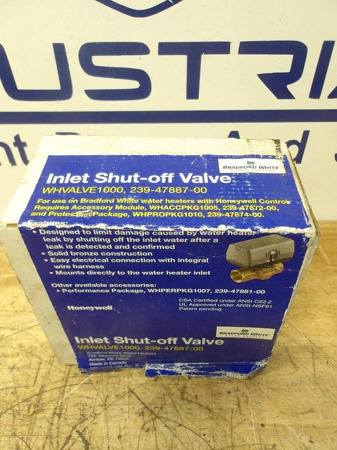 HONEYWELL 3/4" X 1" INLET SHUT-OFF VALVE, #426211G NIB