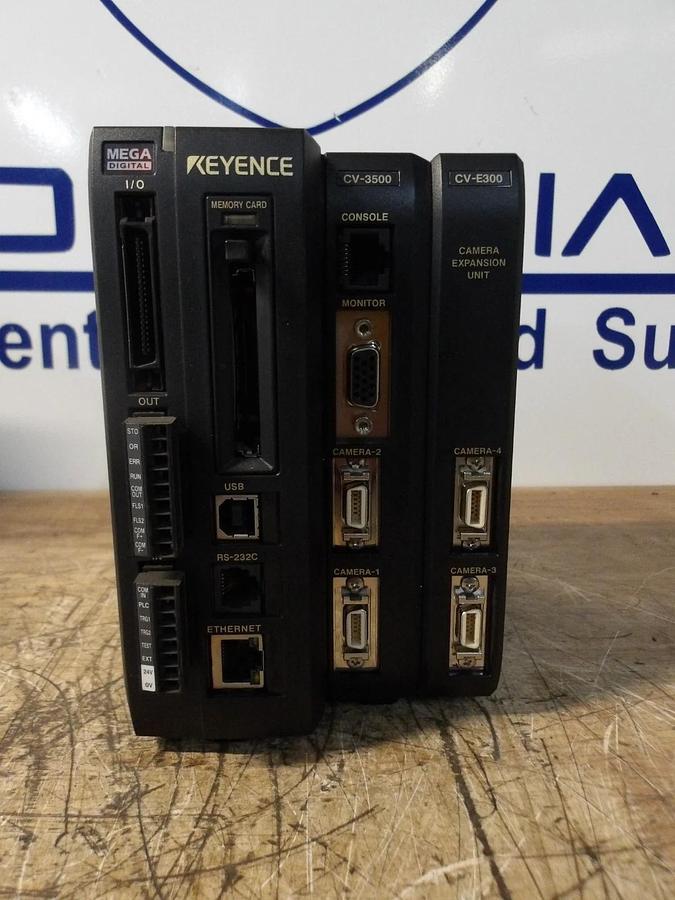 Used KEYENCE CV-3500 MEGA DIGITAL CONTROLLER, #12181045G USED