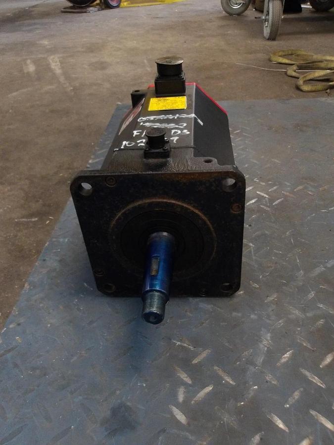 Used FANUC A06B-0247-B605 AC SERVO MOTOR, 3000 RPM, #6171138G REMANUFACTURED