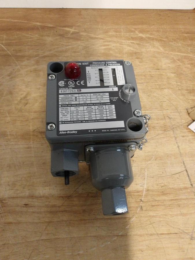 ALLEN BRADLEY 836T-T252JXP PRESSURE CONTROL SWITCH, #3191038G NIB