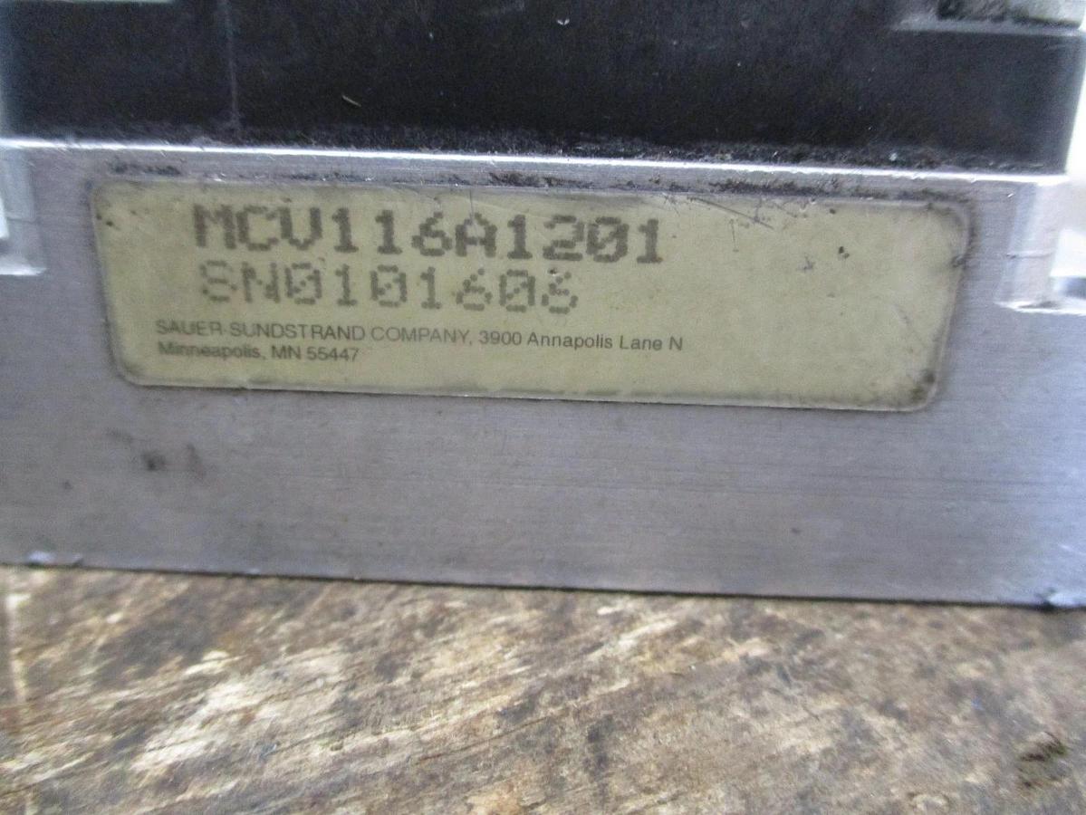 Used SAUER SUNSTRAND MCV116A1201 PRESSURE CONTROL PILOT VALVE, #826322J USED