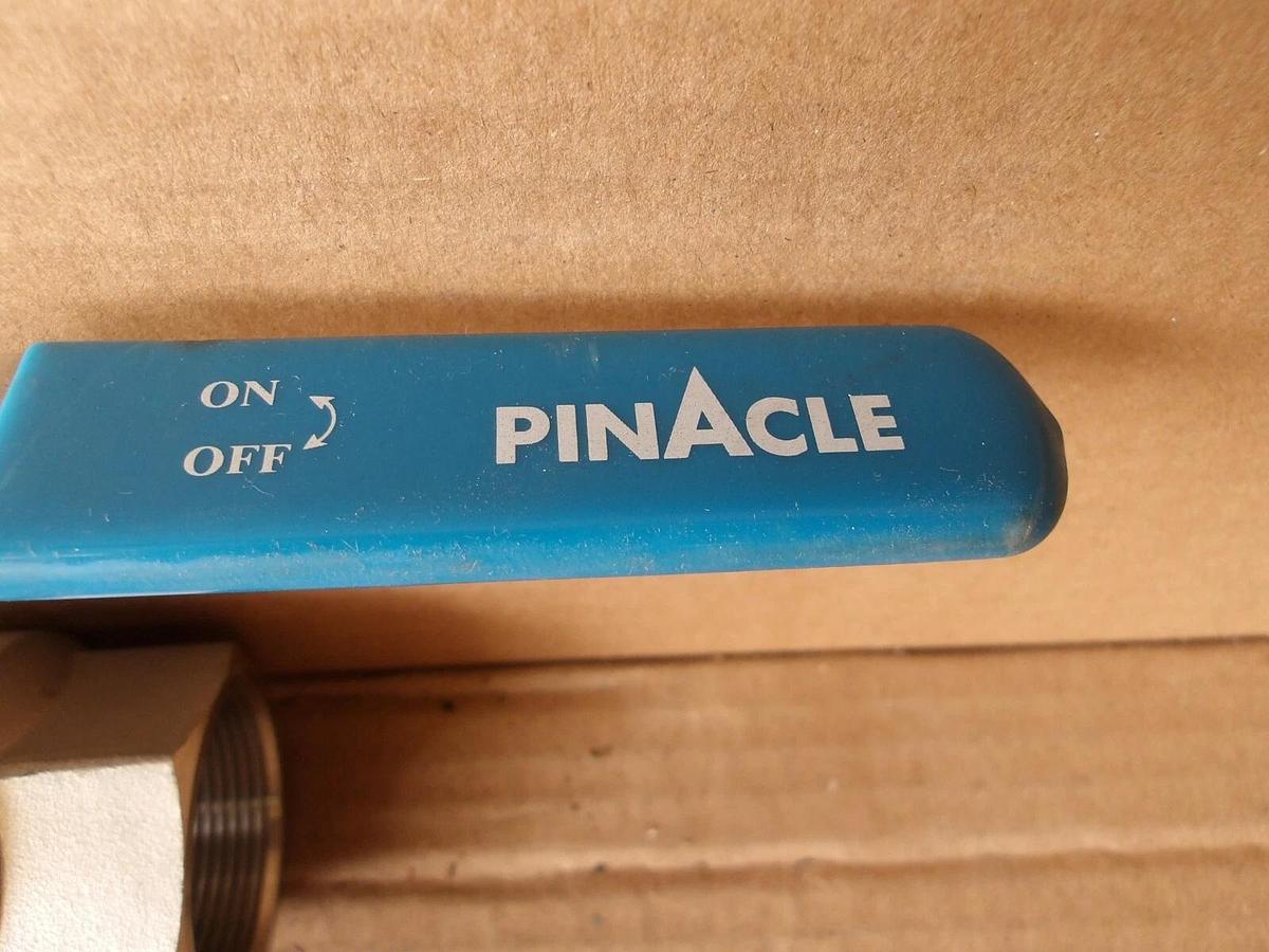 Used PINACLE 1-1/2" S/S BALL VALVE, #813810G NEW