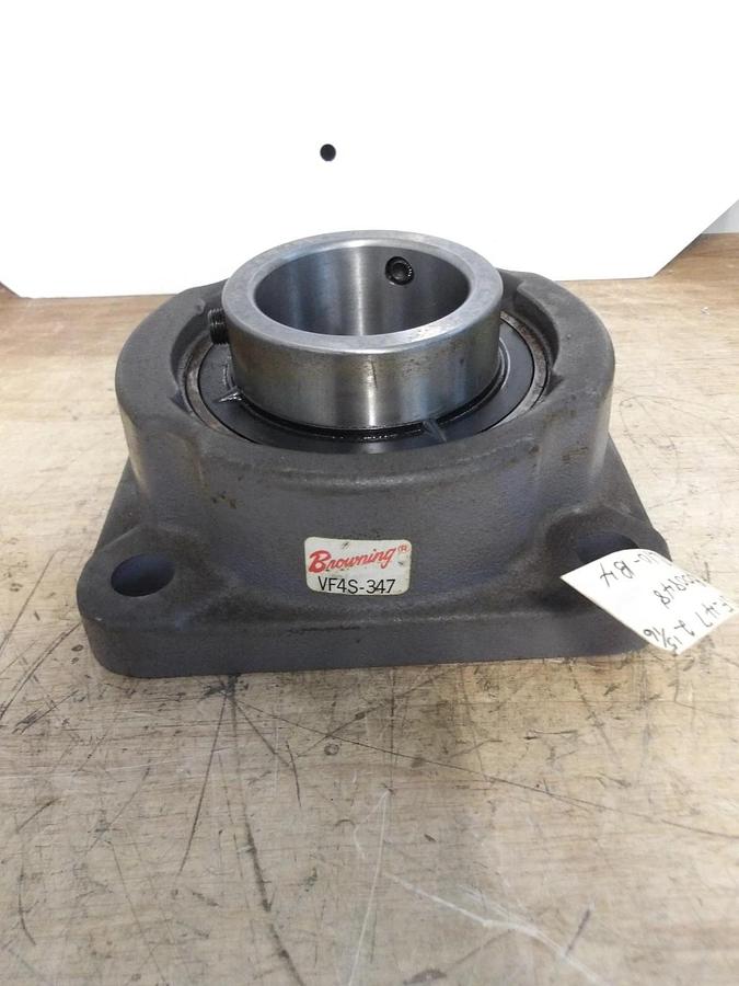 Used BROWNING VF4S-347 BEARING 2-15/16", 4 BOLT FLANGED, #98950G NEW