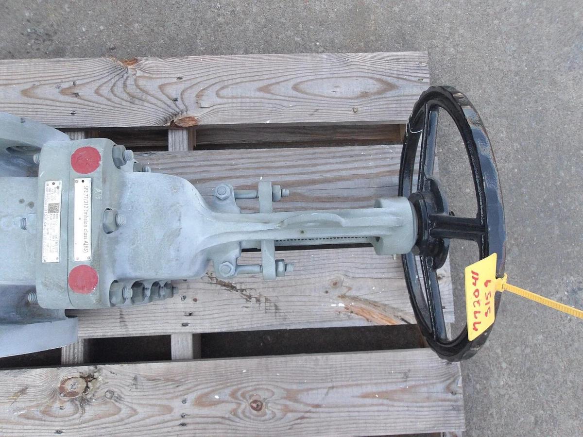 Used POYAM 8" STEEL GATE VALVE, #813830G NEW