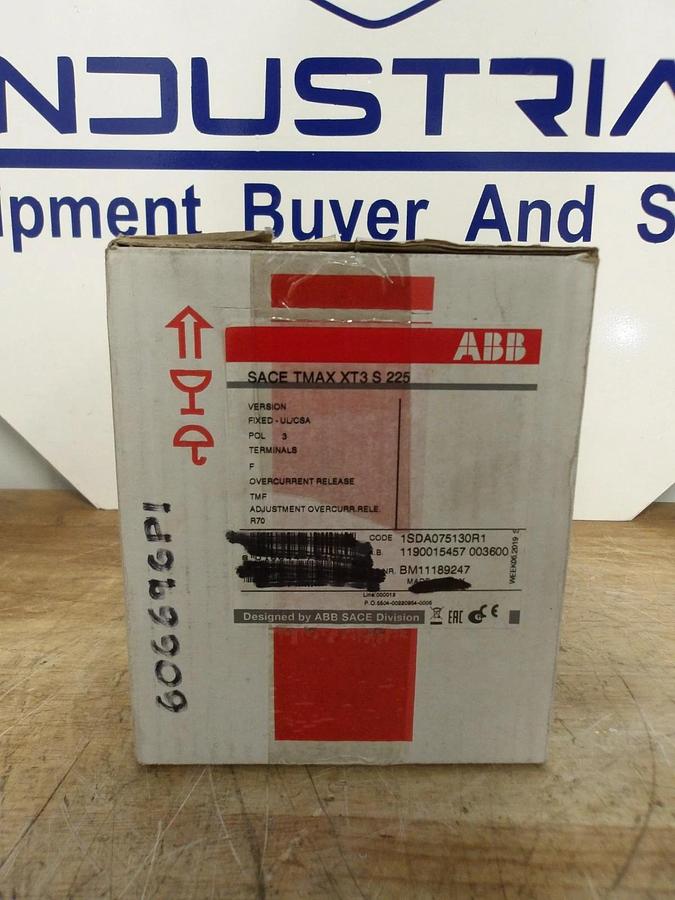 ABB SACE T3S225 60 AMP SWITCH, #641153G NIB