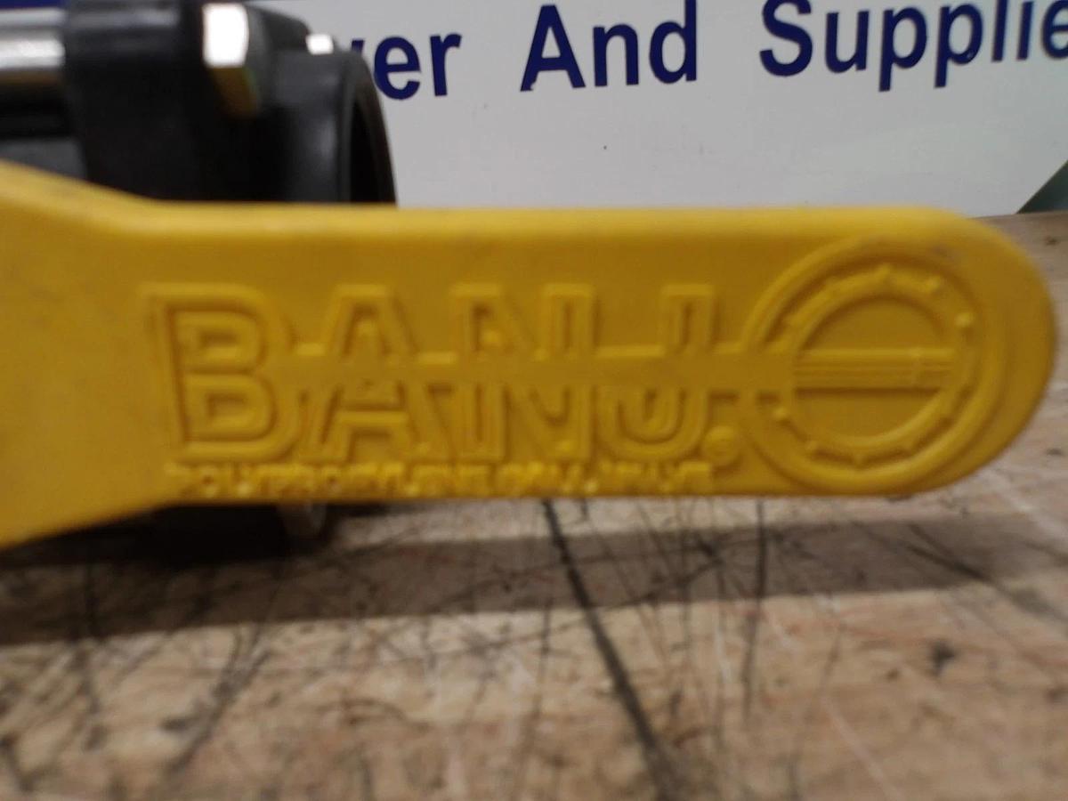 Used BANJO 2" PLASTIC BALL VALVE V200, #3161203G NEW