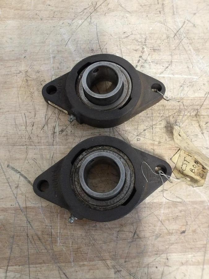 Used FAFNIR SCJT SIDEMOUNT BEARING 1-7/16" (LOT OF 2) #98128G NEW