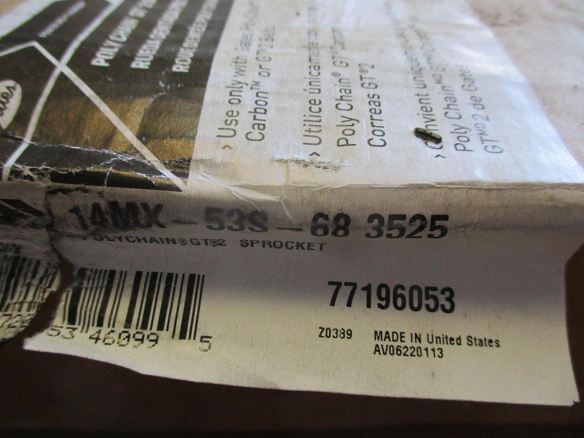 GATES 77196053 POLYCHAIN GT2 SPROCKET, #721005J NIB