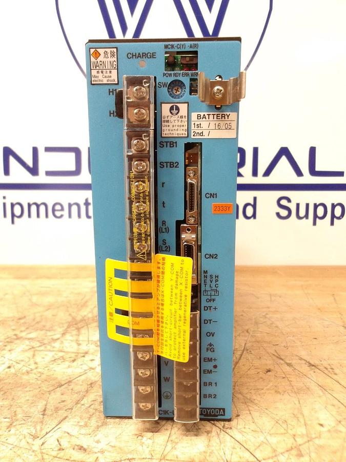 Used TOYODA-SANYO DENKI MC1K-U050V SERVO AMPLIFIER, 200 V, #54207G REMANUFACTURED