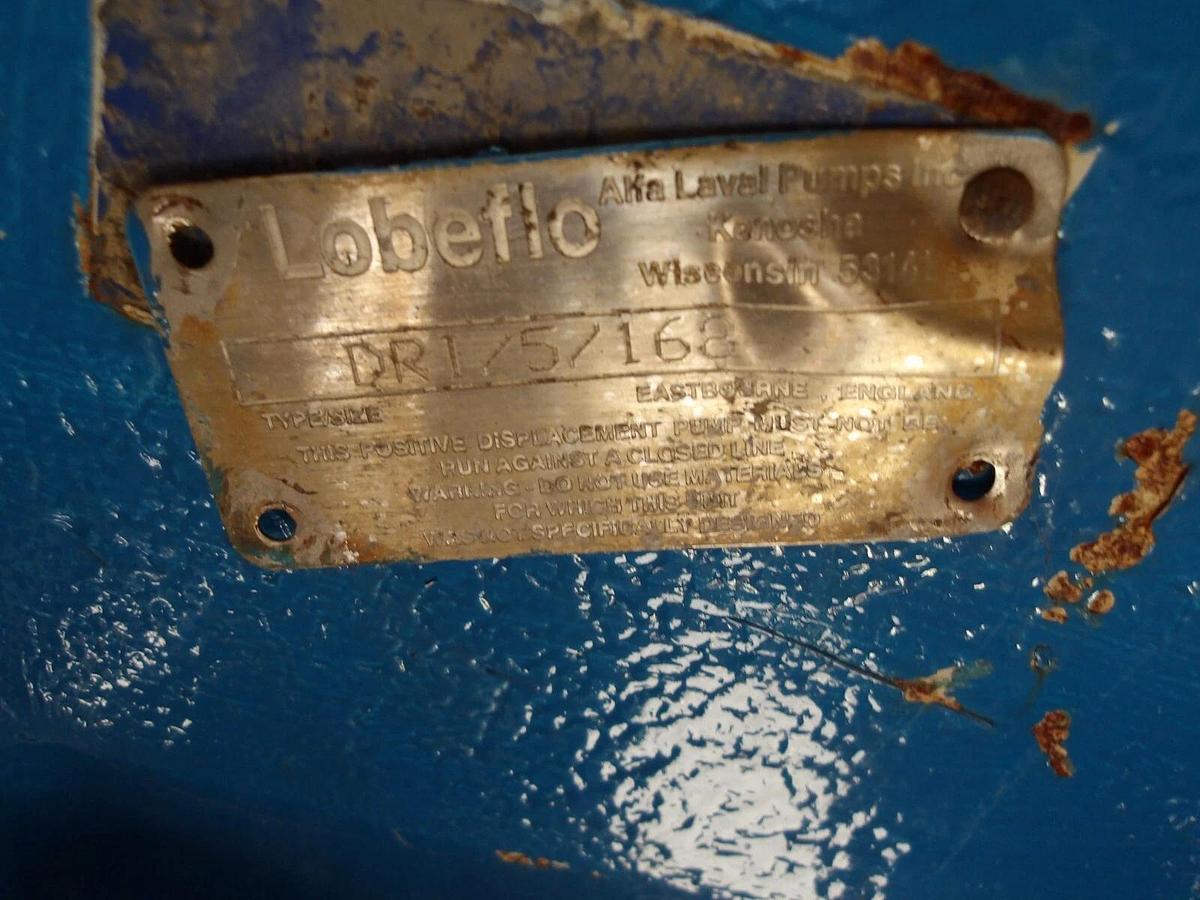 Used ALFA LAVAL DRI757168 POSITIVE DISPLACEMENT PUMP 4", #107251G REMANUFACTURED