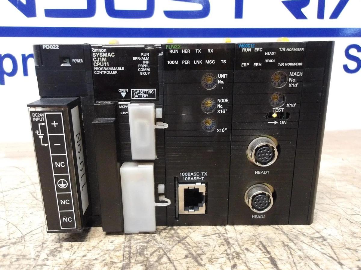 Used OMRON CPU CJ1M-CPU11 & CARDS, #1141015G USED
