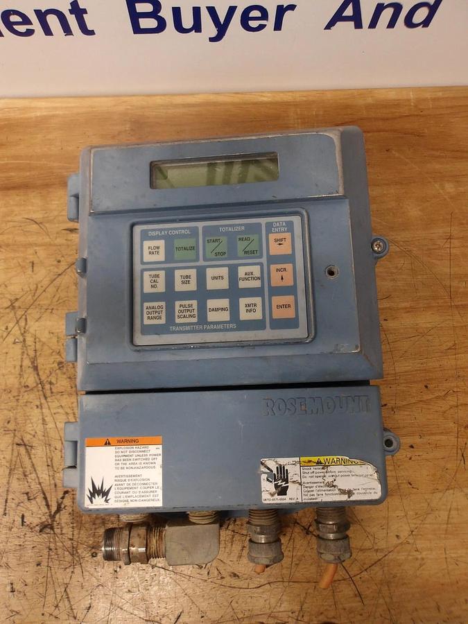 Used ROSEMOUNT 8712HR12NAM4F0227 TRANSMITTER CONTROLLER, #1125957G PARTS ONLY