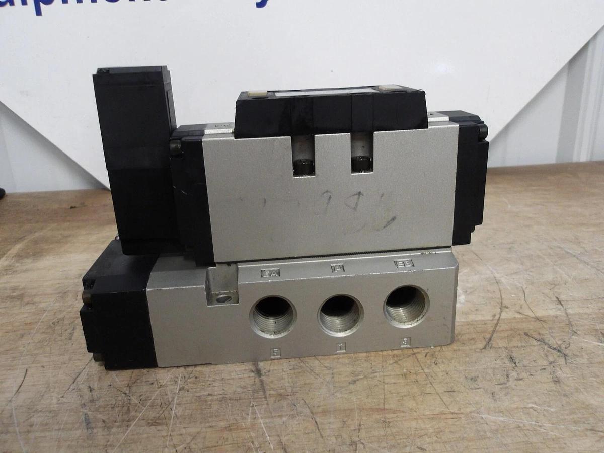 Used SMC VFS5100-5FZ PNEUMATIC SOLENOID VALVE, #69108G NEW