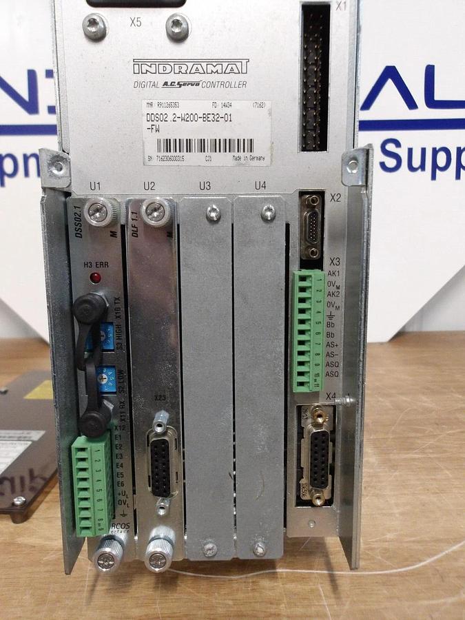 Used REXROTH INDRAMAT DDS02.2-W200-BE32-01-FW SERVO DRIVE CONTROLLER, #218300G NEW