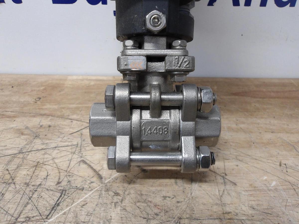 Used NIPPON 1/2" S/S BALL VALVE, #51133G NEW