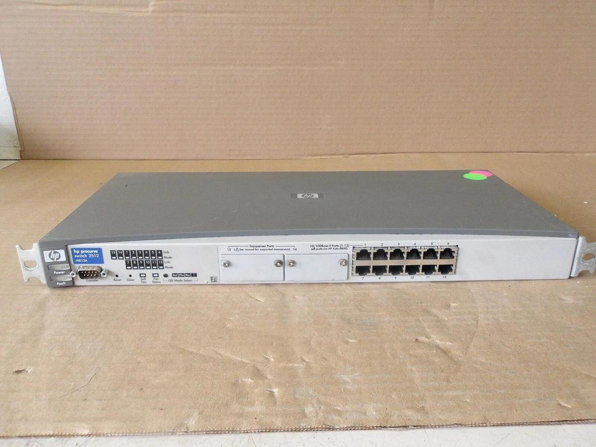 Used HEWLETT PACKARD J4812A PROCURVE SWITCH, #79825G USED