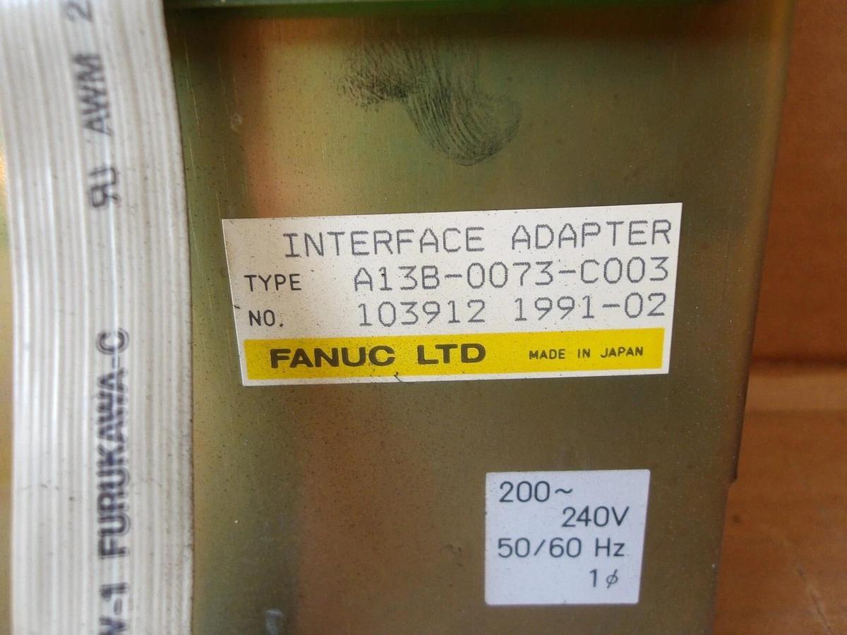 Used FANUC A13B-0073-C003-AD-H004 INTERFACE ADAPTER UNIT, #11111017G USED