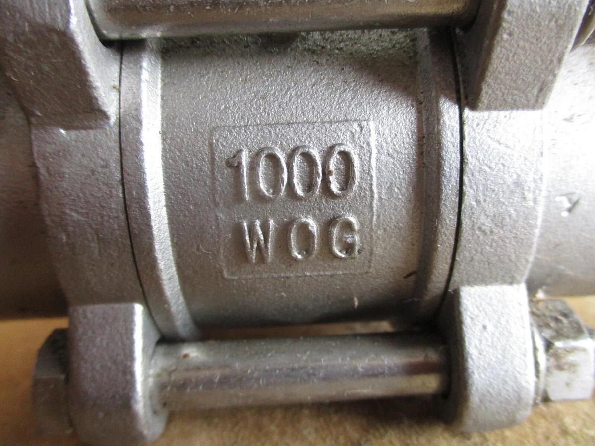 Used WARREN 1" STAINLESS BALL VALVE(SOCKET WELD) (LOT OF 2), #4161140J NEW