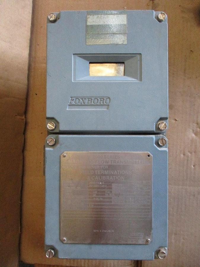 Used FOXBORO 8000-PA15-G MAGNETIC FLOW TRANSMITTER, #711016J USED
