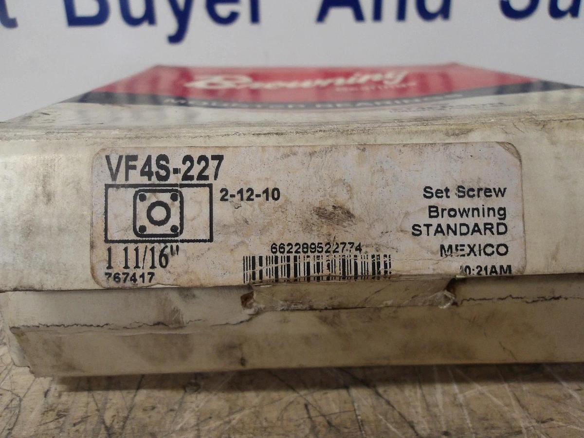 BROWNING VF45-227 SIDE MOUNT PILLOW BLOCK BEARING 1-11/16 BORE, #7271040G NIB