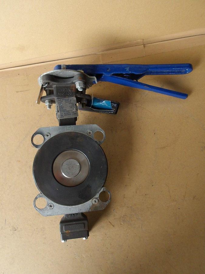 Used KEYSTONE 3" STEEL BUTTERFLY VALVE, #314335G NEW