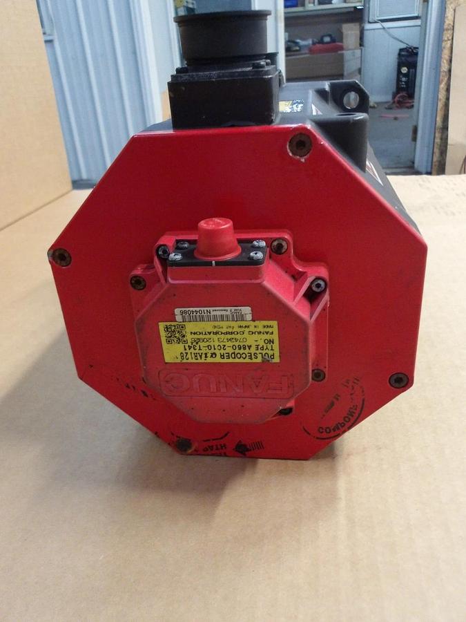 Used FANUC A06B-0247-B605 AC SERVO MOTOR, 3000 RPM, #528850G REMANUFACTURED