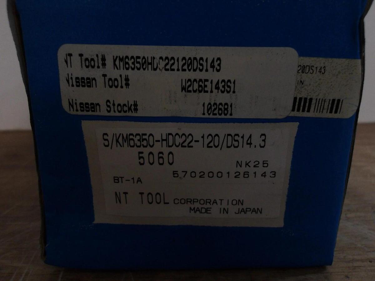 NT S/KM6350-HDC22 MACHINE TOOL HOLDER, #314244G NIB