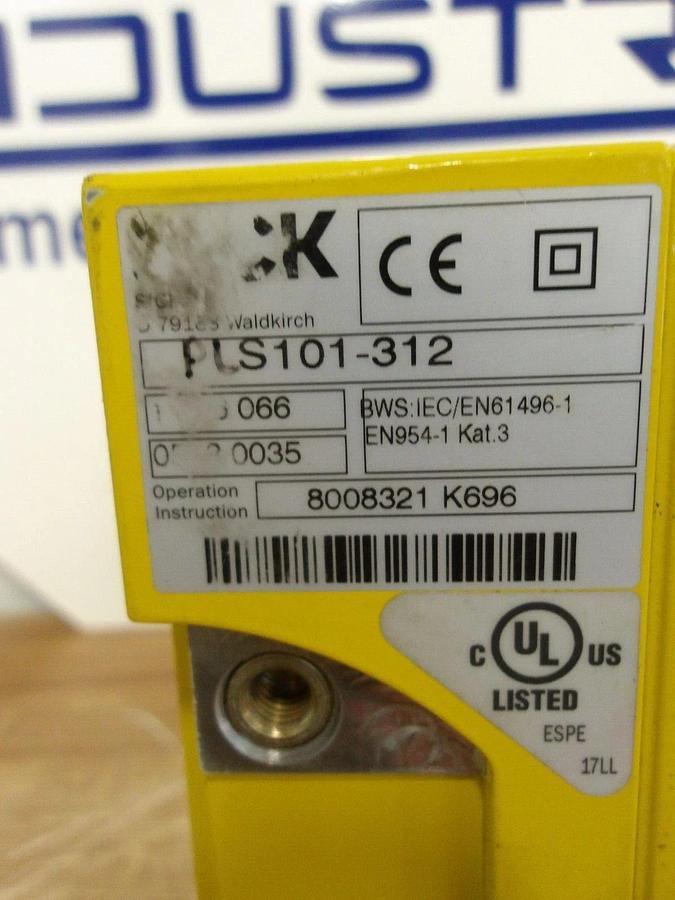 Used SICK PLS101-312 SAFETY LASER SCANNER 24 V, #225251G USED