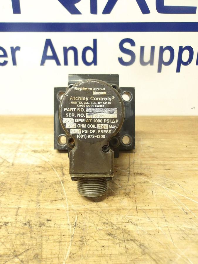 Used ATCHLEY 211-736 SERVO VALVE, #825937G PARTS ONLY