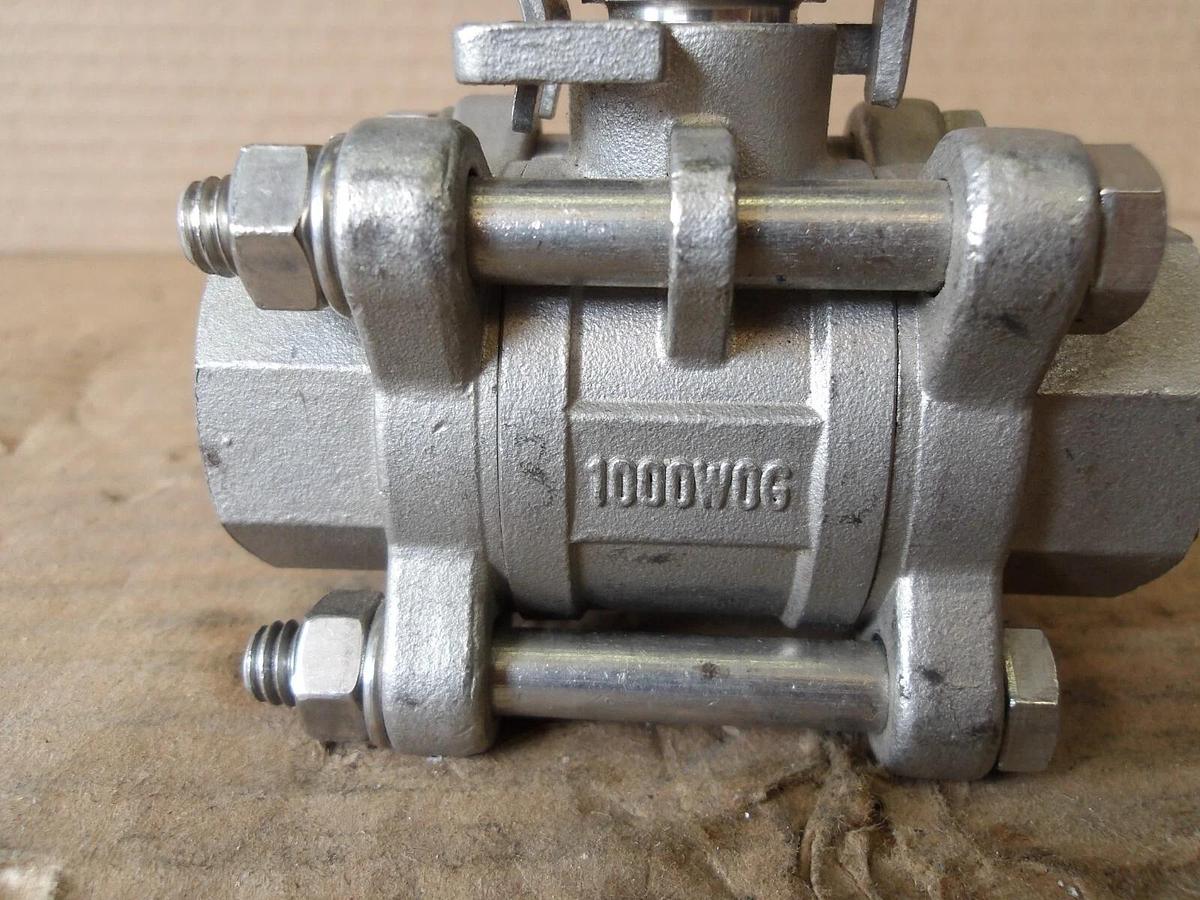 Used PINACLE 3/4" S/S BALL VALVE, #8121241G NEW