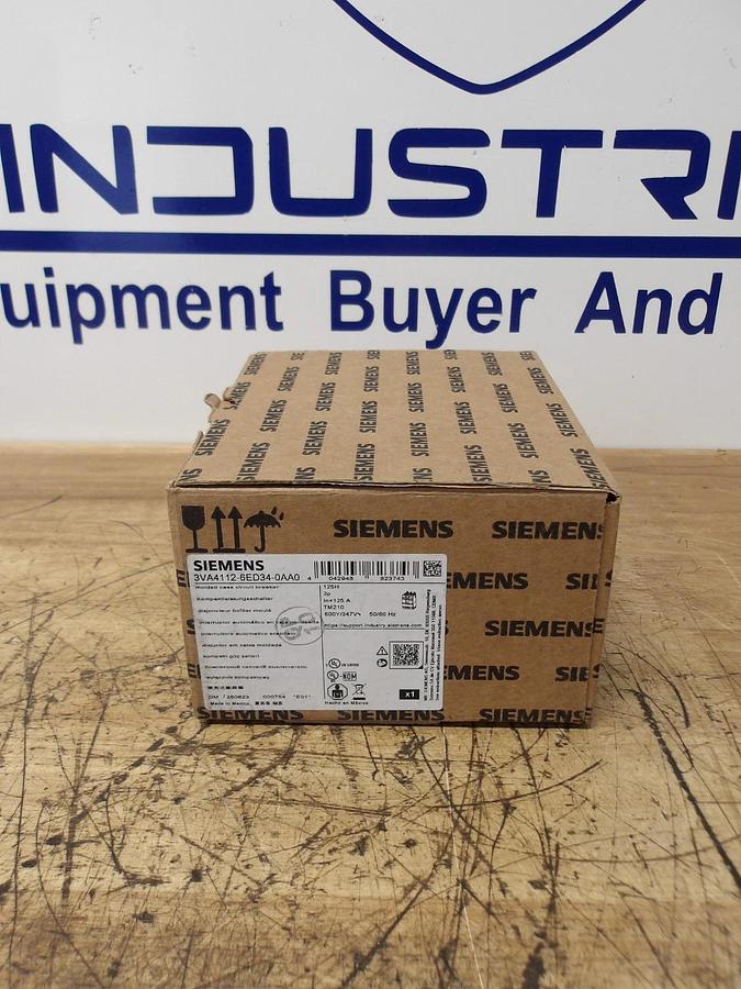 SIEMENS 125 AMP BREAKER 3VA4112-6ED34, #1126845G NIB