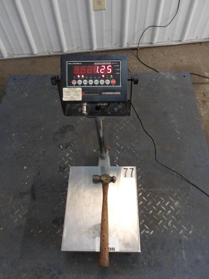 Used OPTIMA OP-900A-MS DIGITAL WEIGHT SCALES 0-200 LBS, #812932G USED