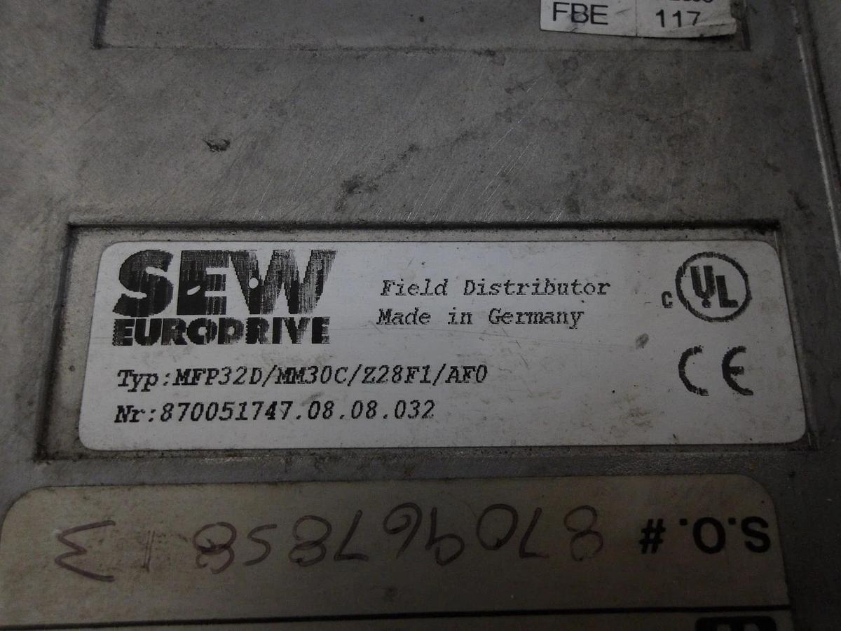 Used SEW-EURODRIVE MFP32SD FIELD DISTRIBUTOR, #3211218G USED