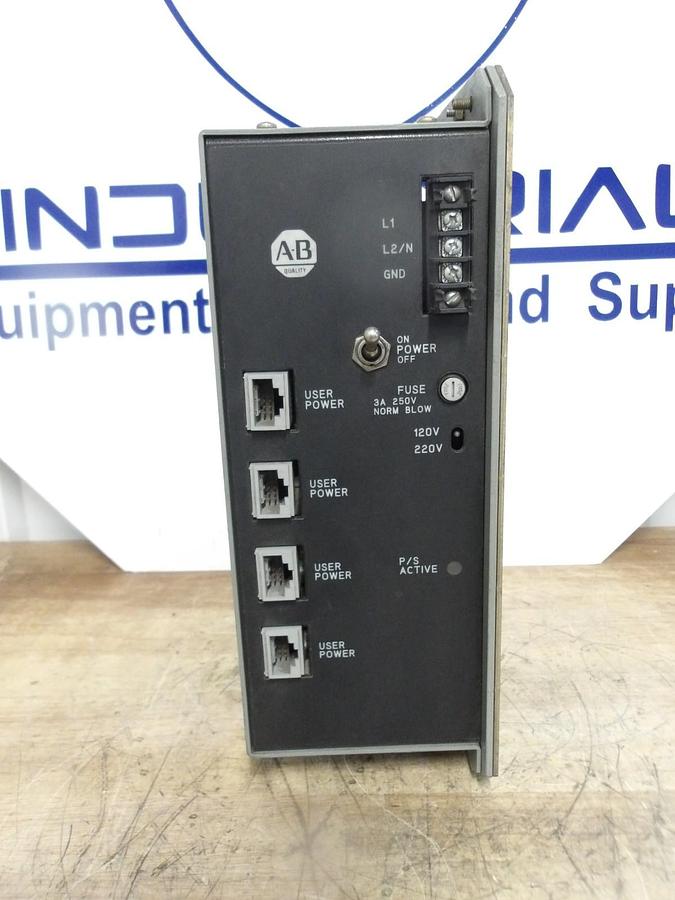 Used ALLEN BRADLEY 1771-PS7-C POWER SUPPLY, 120-220 V, #919242G USED